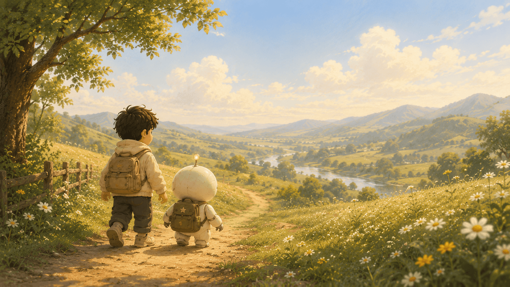 Walk it together.